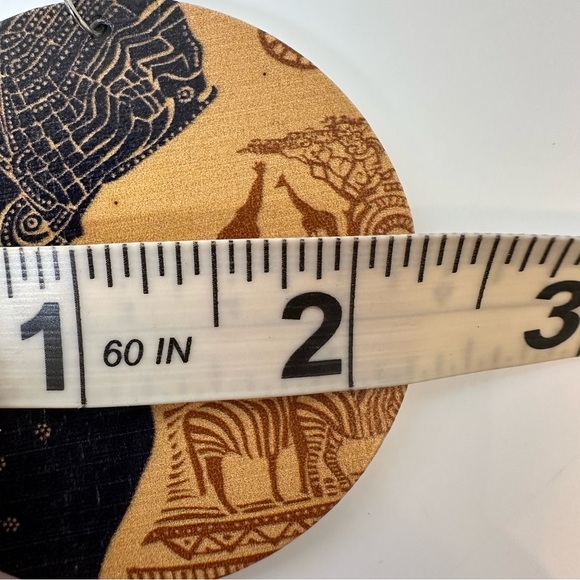 Set of 3 wooden earrings - Picture 12 of 15